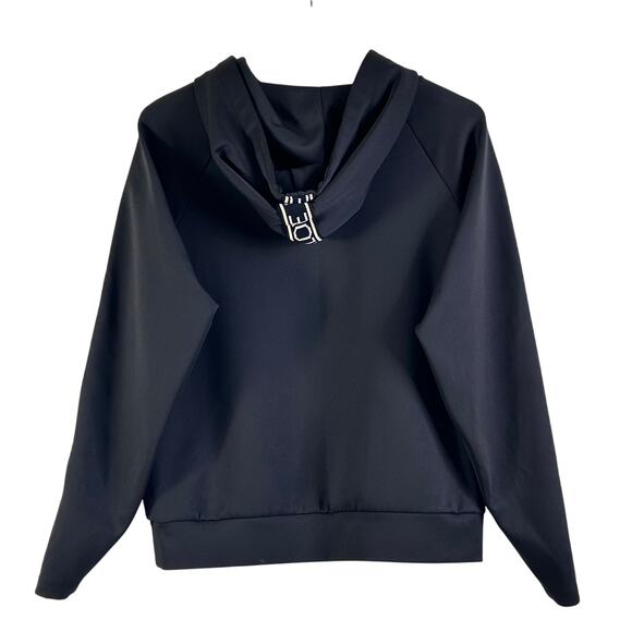 Maje Terrasse With Love Hoodie Sweatshirt Pullover Black - Picture 7 of 9